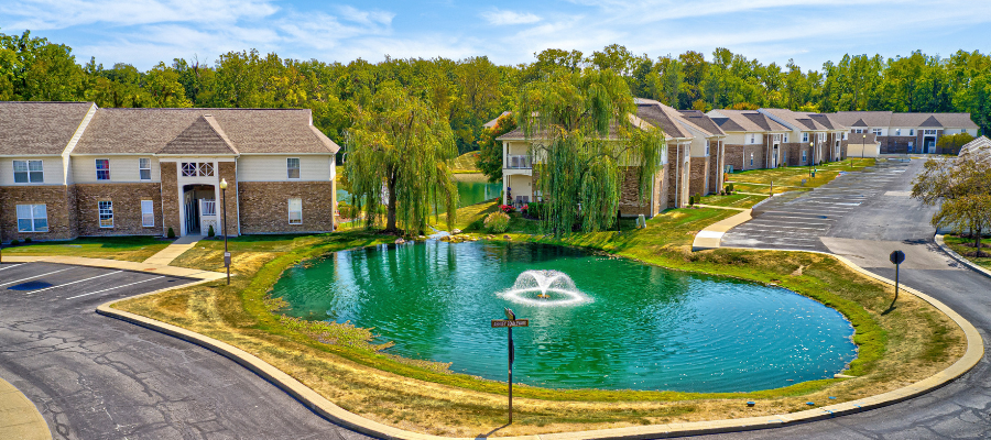 exterior birdeye view of ashley place